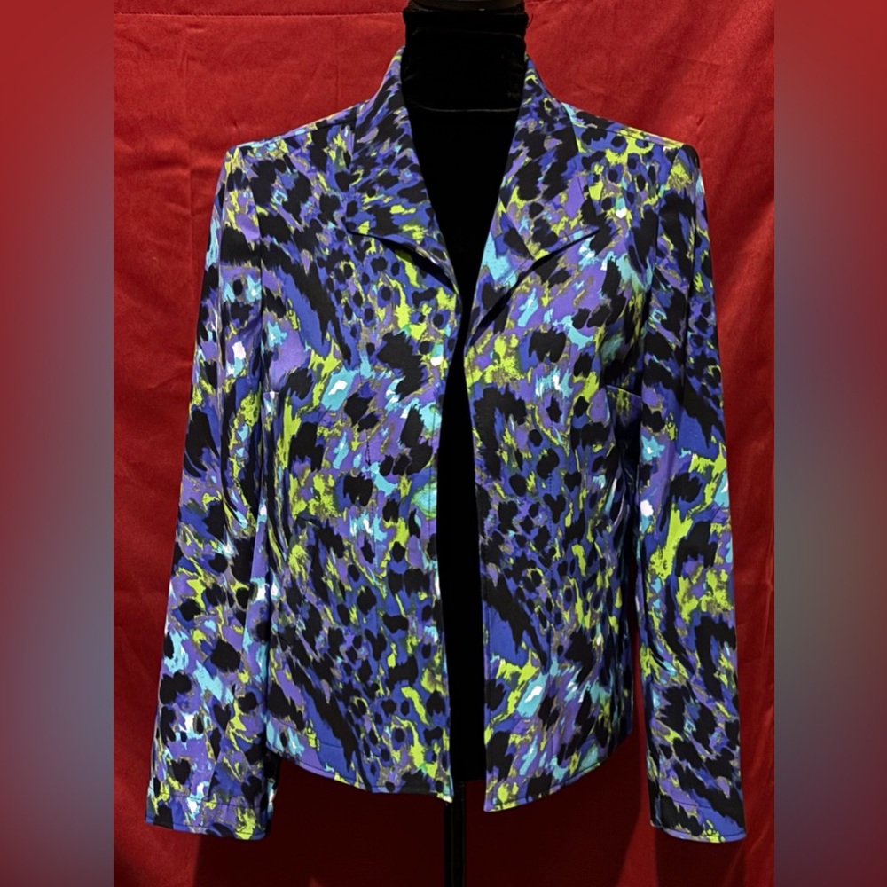 Women's Multicolor Patterned Blazer